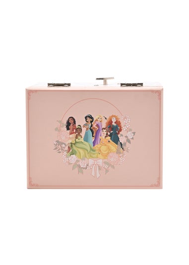 Disney Pastel Princess Pink Musical Jewellery Box Multi Princess