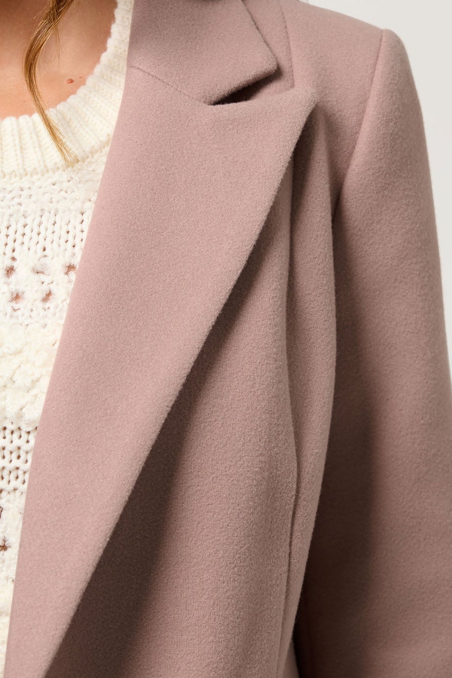 M&Co Pink Double Breasted Midi Coat