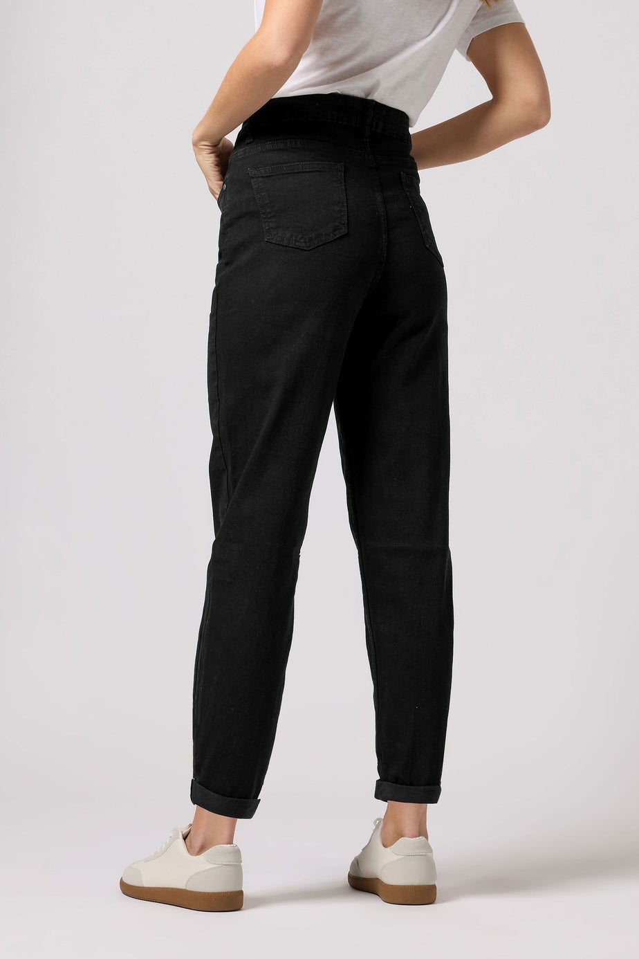 M&Co Black Denim Mom Jeans