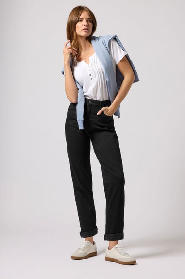M&Co Black Denim Mom Jeans