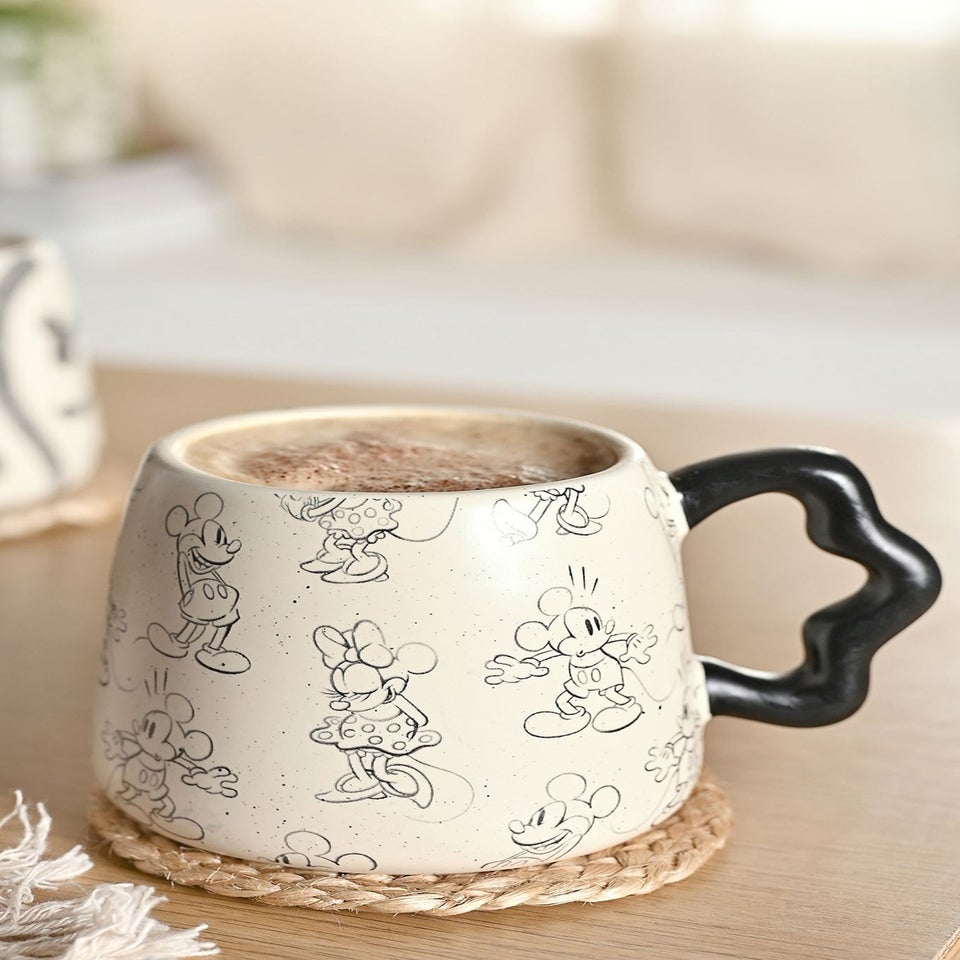 Disney Mickey Shapes White & Black Character Mug