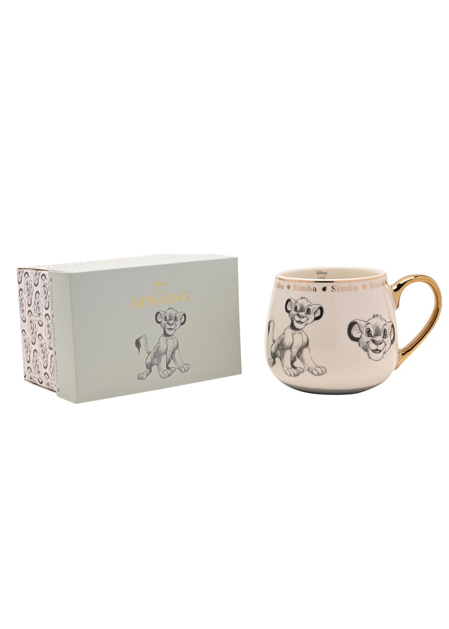 Disney Classic Collectable White Mug Simba