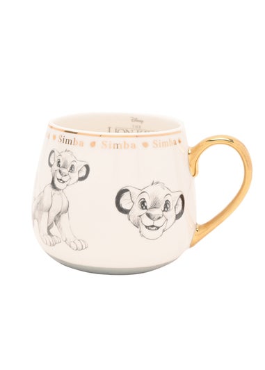 Disney Classic Collectable White Mug Simba