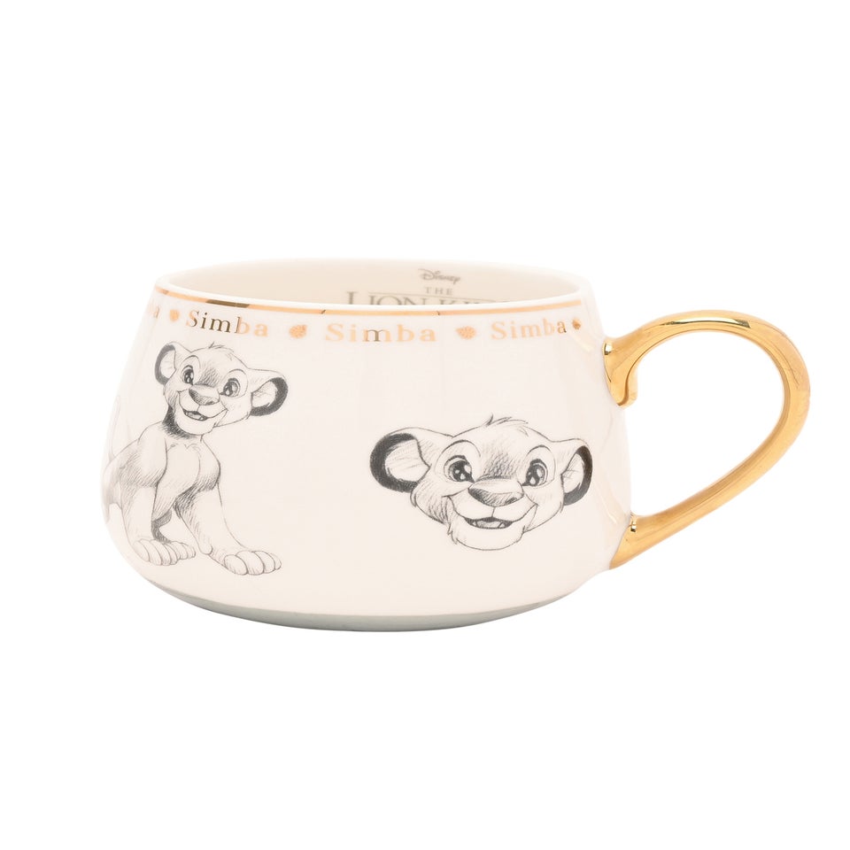 Disney Classic Collectable White Mug Simba