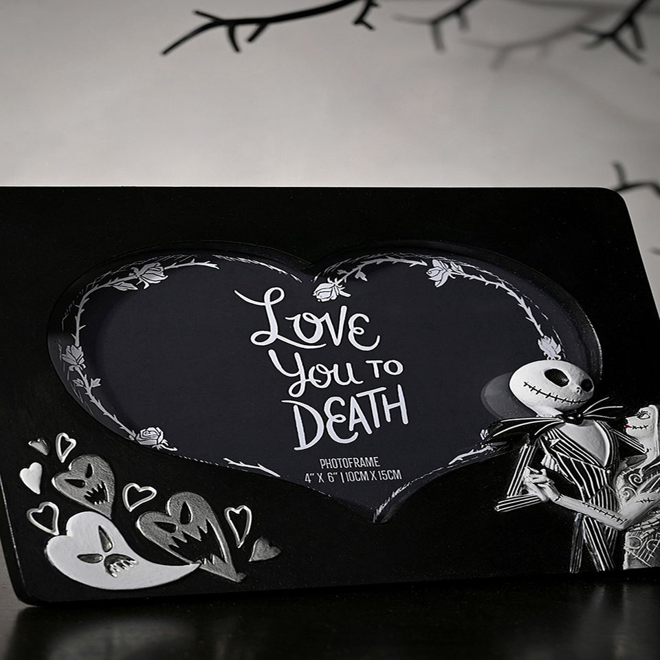 Disney Nightmare Before Christmas Black Frame Love You To Death