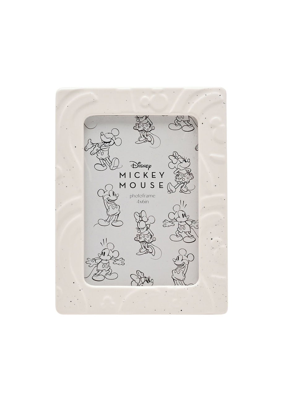 Disney Mickey Shapes Embossed White Photo Frame