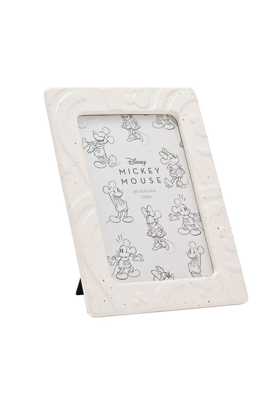 Disney Mickey Shapes Embossed White Photo Frame