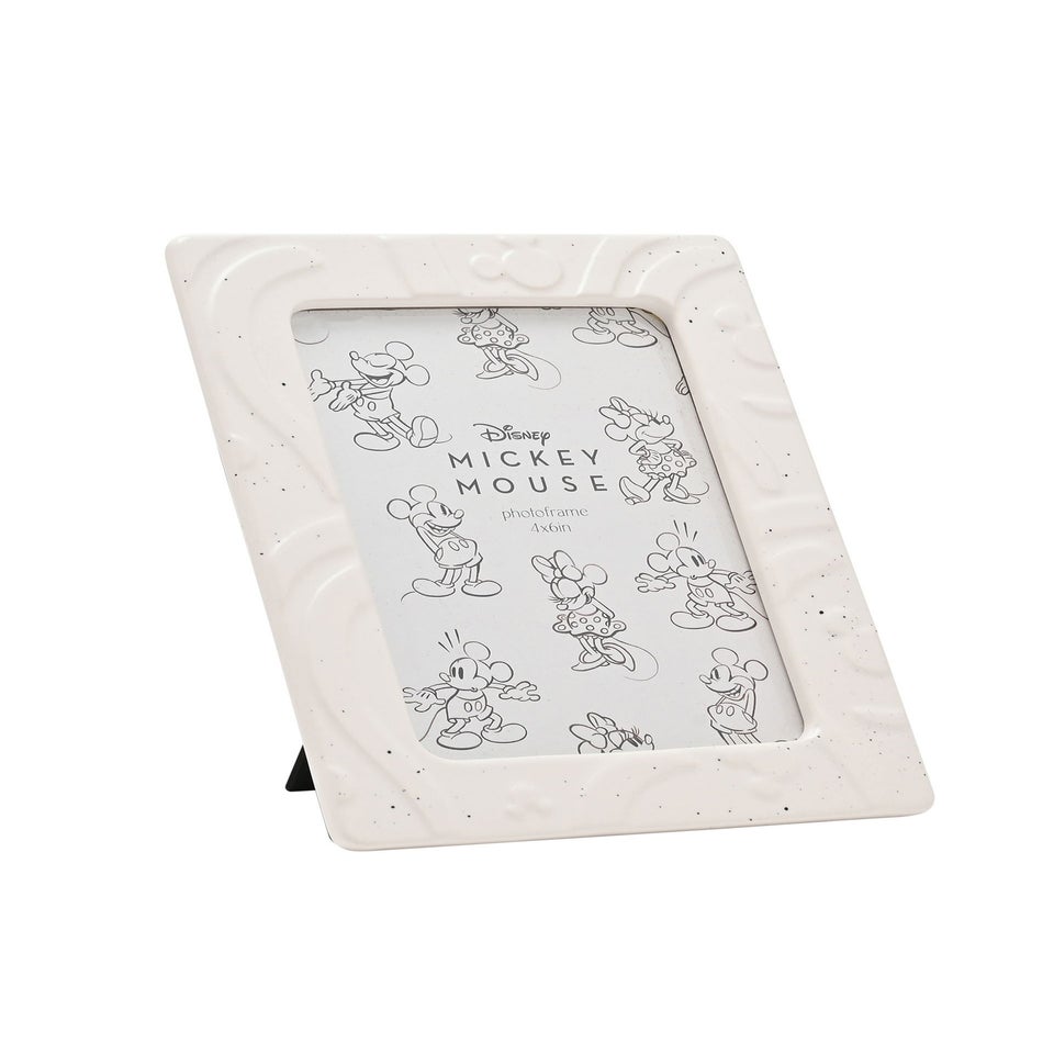 Disney Mickey Shapes Embossed White Photo Frame