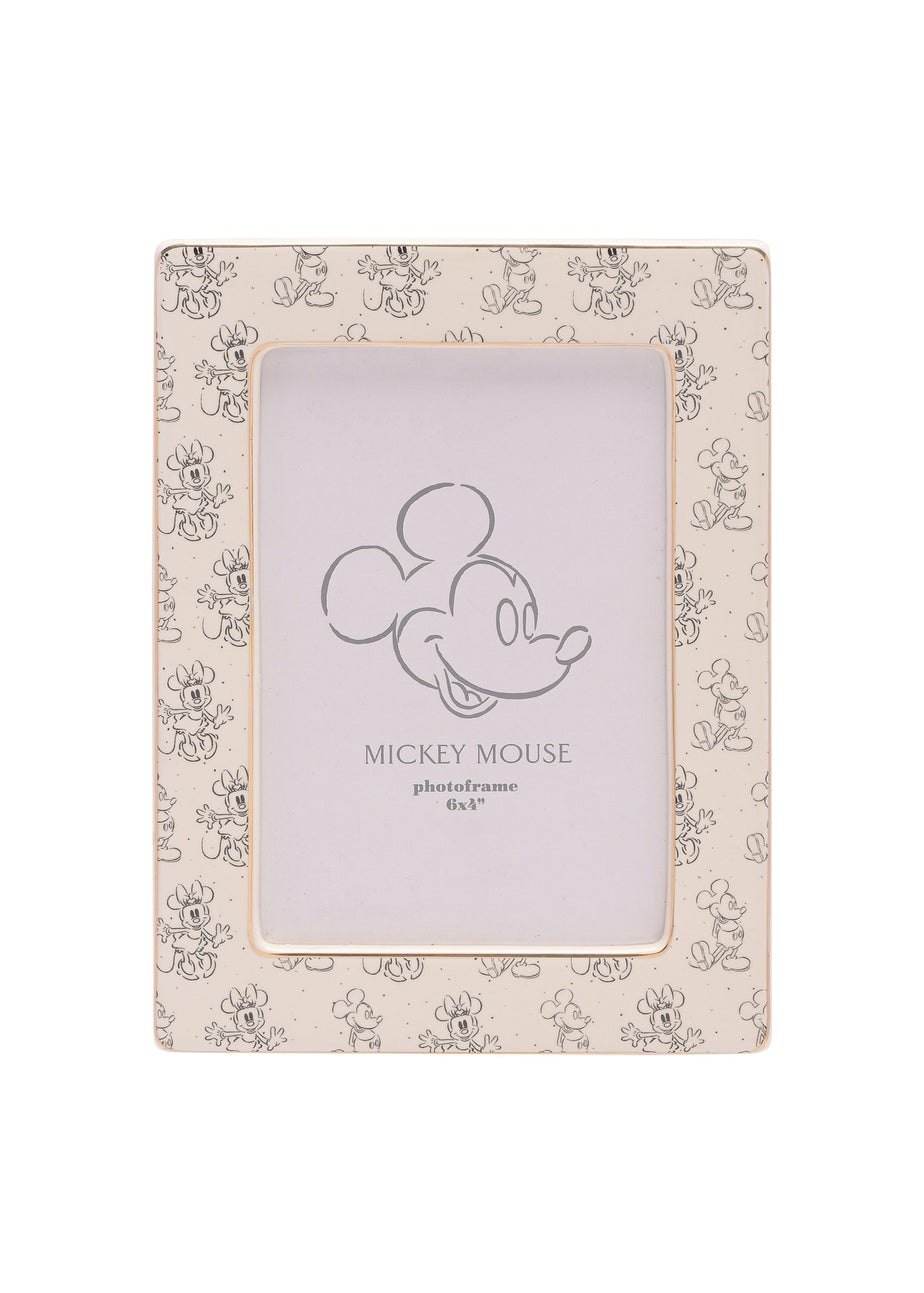 Disney Mickey & Minnie Ceramic Cream Frame