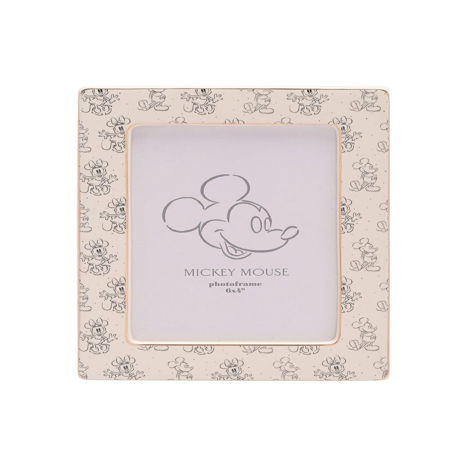 Disney Mickey & Minnie Ceramic Cream Frame