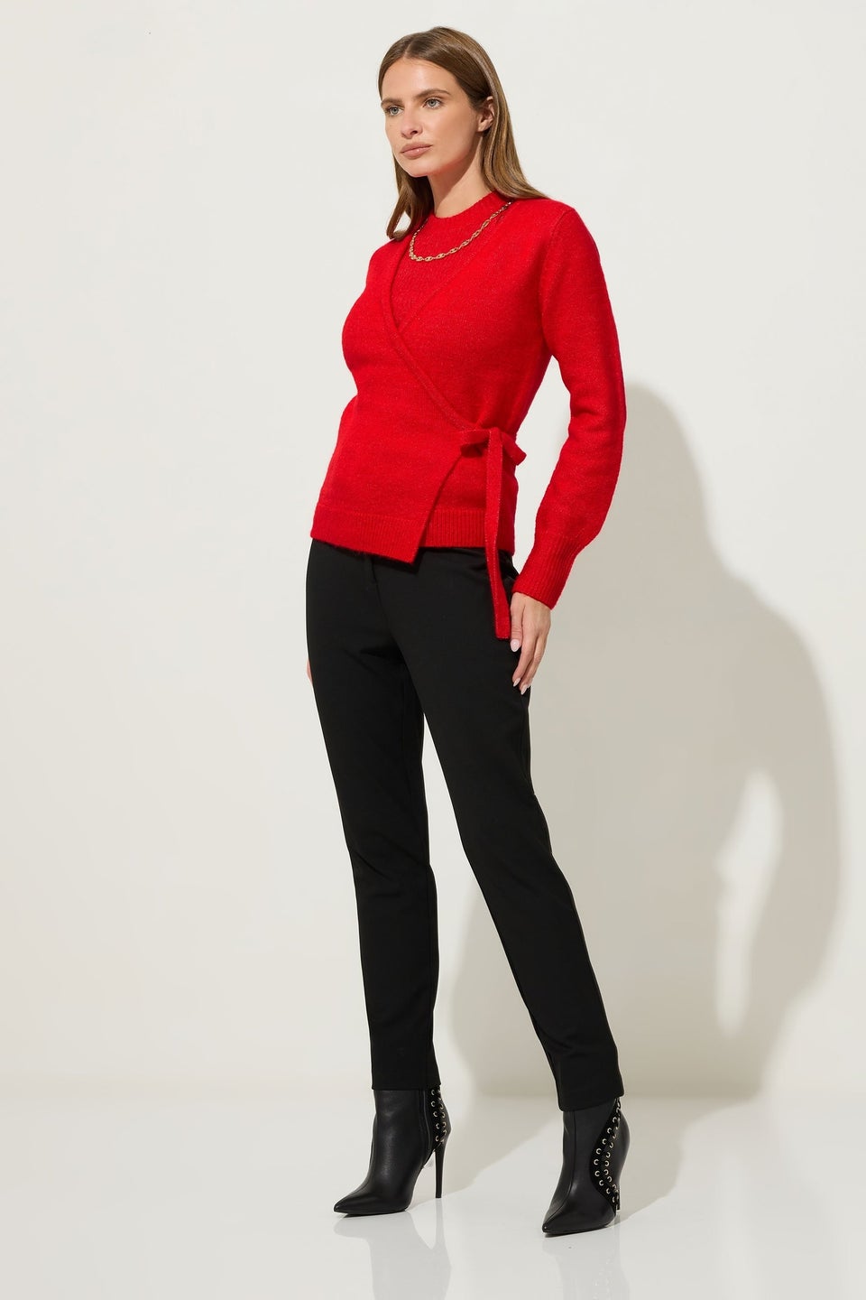 Star By Julien Macdonald Red 2 In 1 Chain Knitted Cardigan