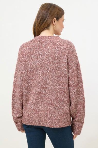 M&Co Pink Chunky Knit Textured Jumper