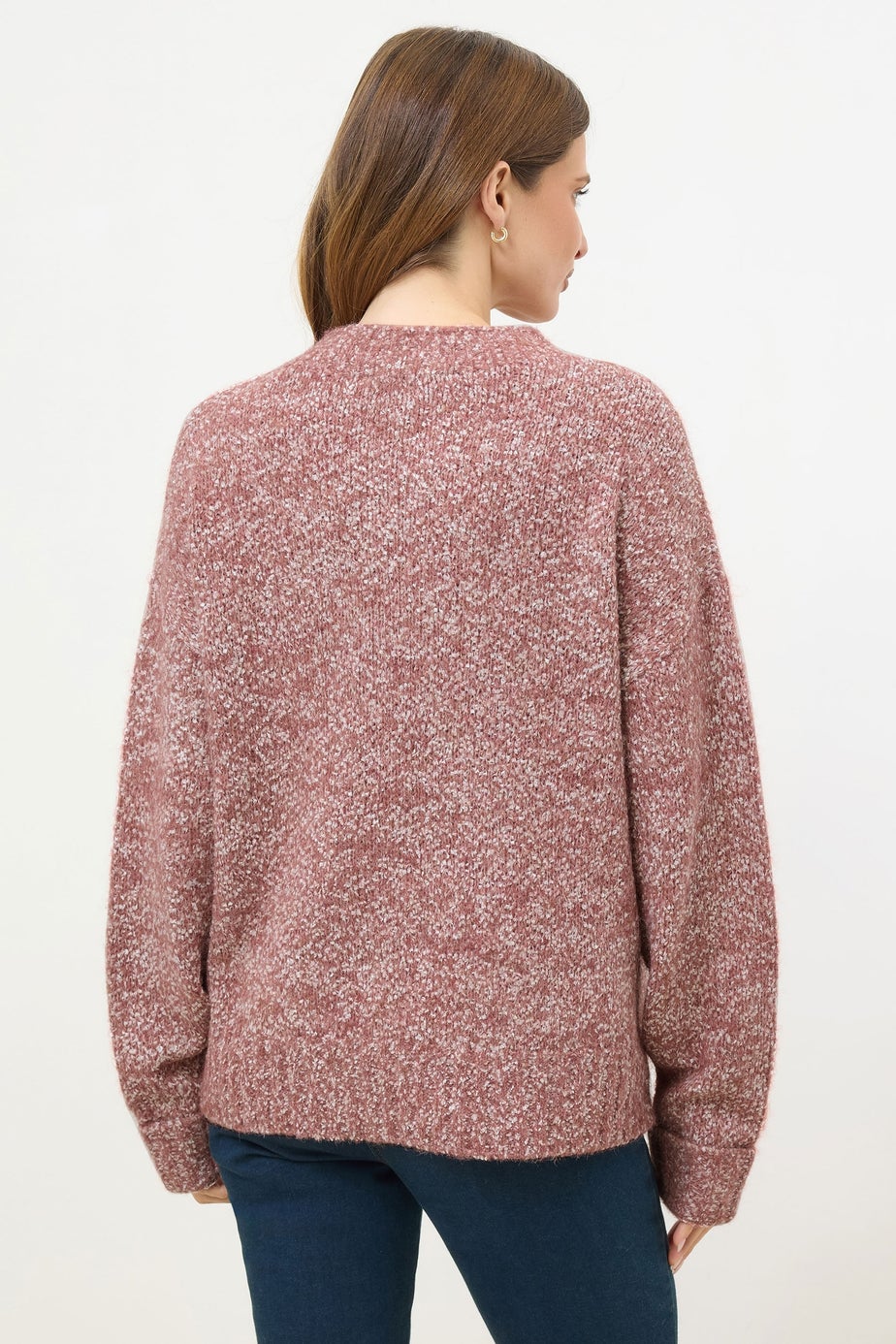 M&Co Pink Chunky Knit Textured Jumper