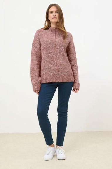 M&Co Pink Chunky Knit Textured Jumper