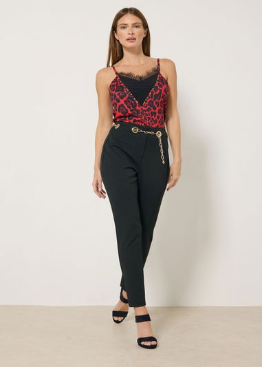 Star By Julien Macdonald Red Leopard Print Cami Top