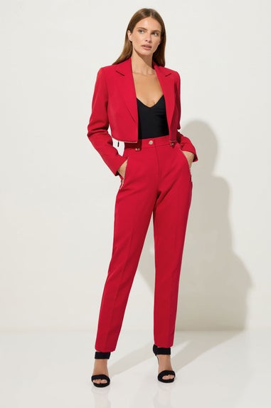 Star By Julien Macdonald Red Zip Waist 2-In-1 Blazer