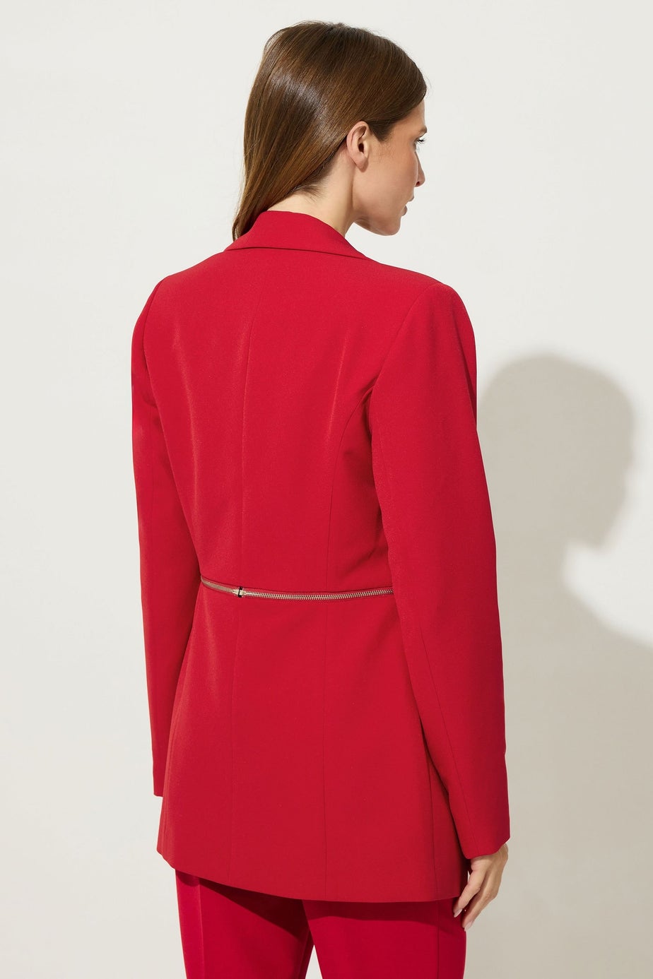 Star By Julien Macdonald Red Zip Waist 2-In-1 Blazer