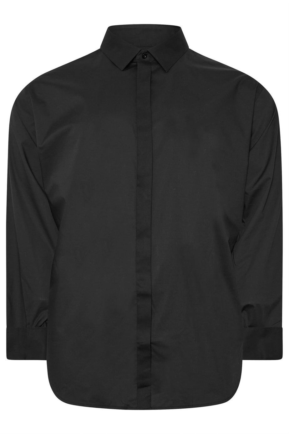 BadRhino Black Long Sleeve Formal Shirt