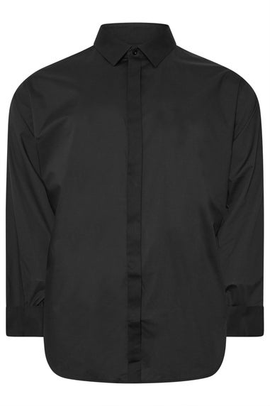 BadRhino Black Long Sleeve Formal Shirt