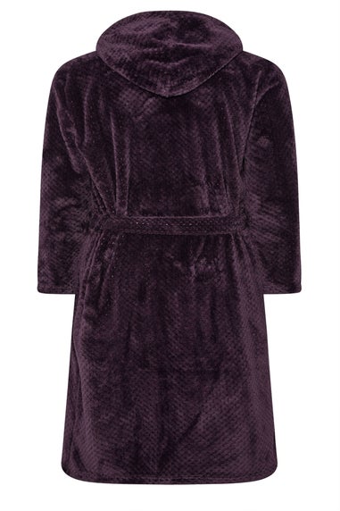 BadRhino Purple Textured Dressing Gown