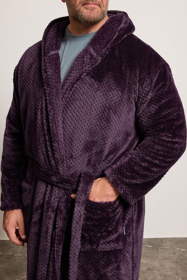 BadRhino Purple Textured Dressing Gown