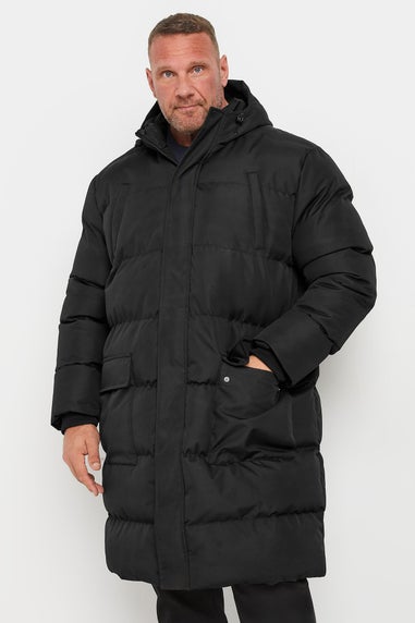 BadRhino Black Longline Puffer Jacket