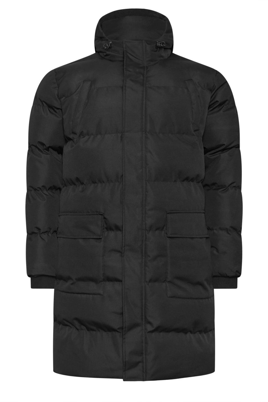 BadRhino Black Longline Puffer Jacket