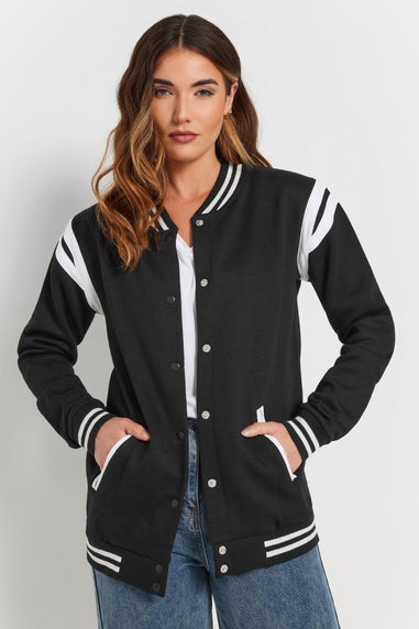 Long Tall Sally Black Varsity Bomber Jacket