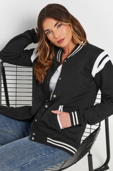 Long Tall Sally Black Varsity Bomber Jacket