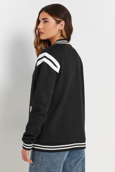 Long Tall Sally Black Varsity Bomber Jacket