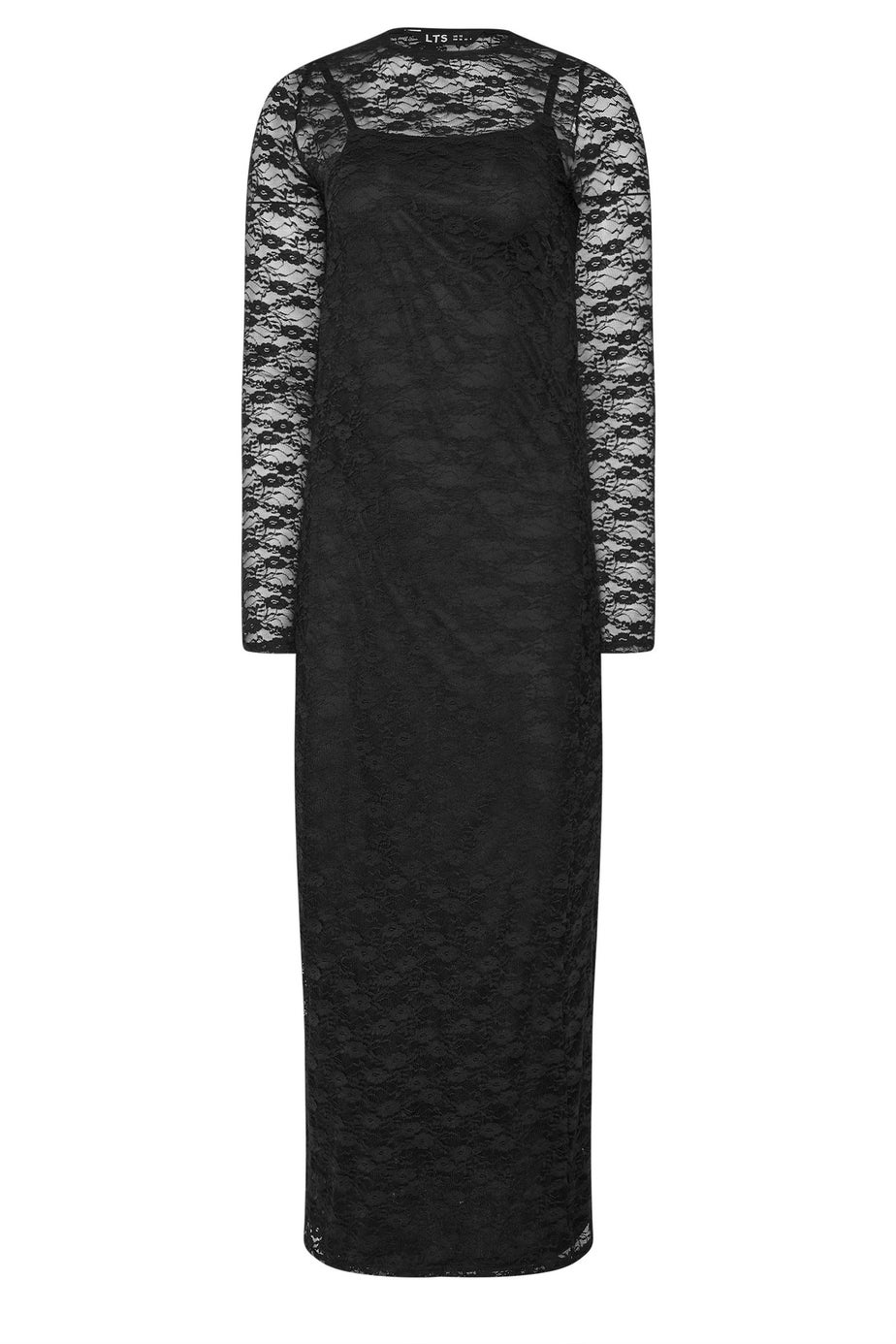 Long Tall Sally Black Lace Maxi Dress