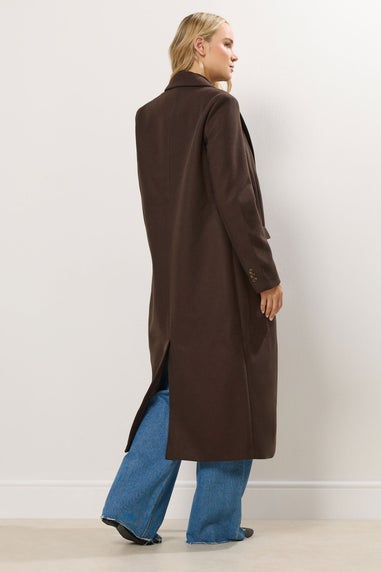 Long Tall Sally Chocolate Brown Longline Maxi Coat