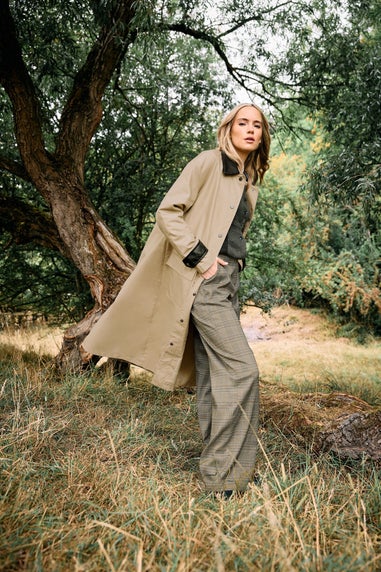 Long Tall Sally Stone Brown Longline Car Coat