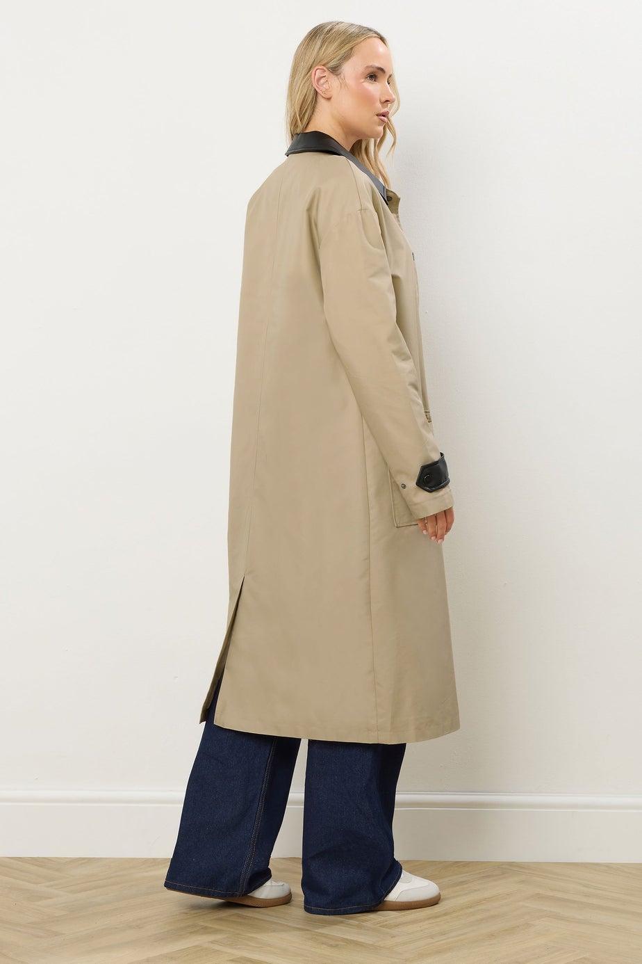 Long Tall Sally Stone Brown Longline Car Coat