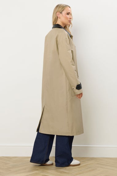 Long Tall Sally Stone Brown Longline Car Coat