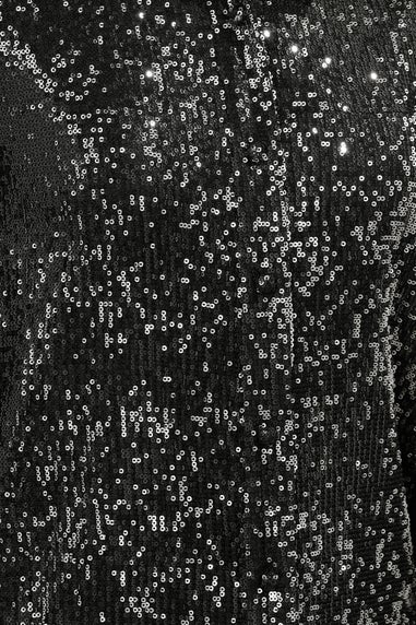 Long Tall Sally Black & Silver Sequin Embellished Shirt