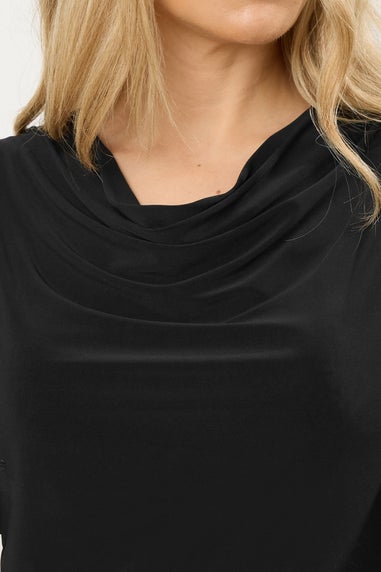 Long Tall Sally Black Mesh Angel Sleeve Top