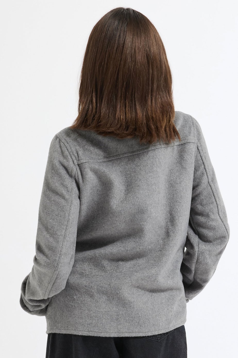 PixieGirl Petite Dark Grey Formal Scarf Coat