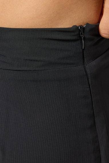 PixieGirl Petite Black Chiffon Palazzo Trousers