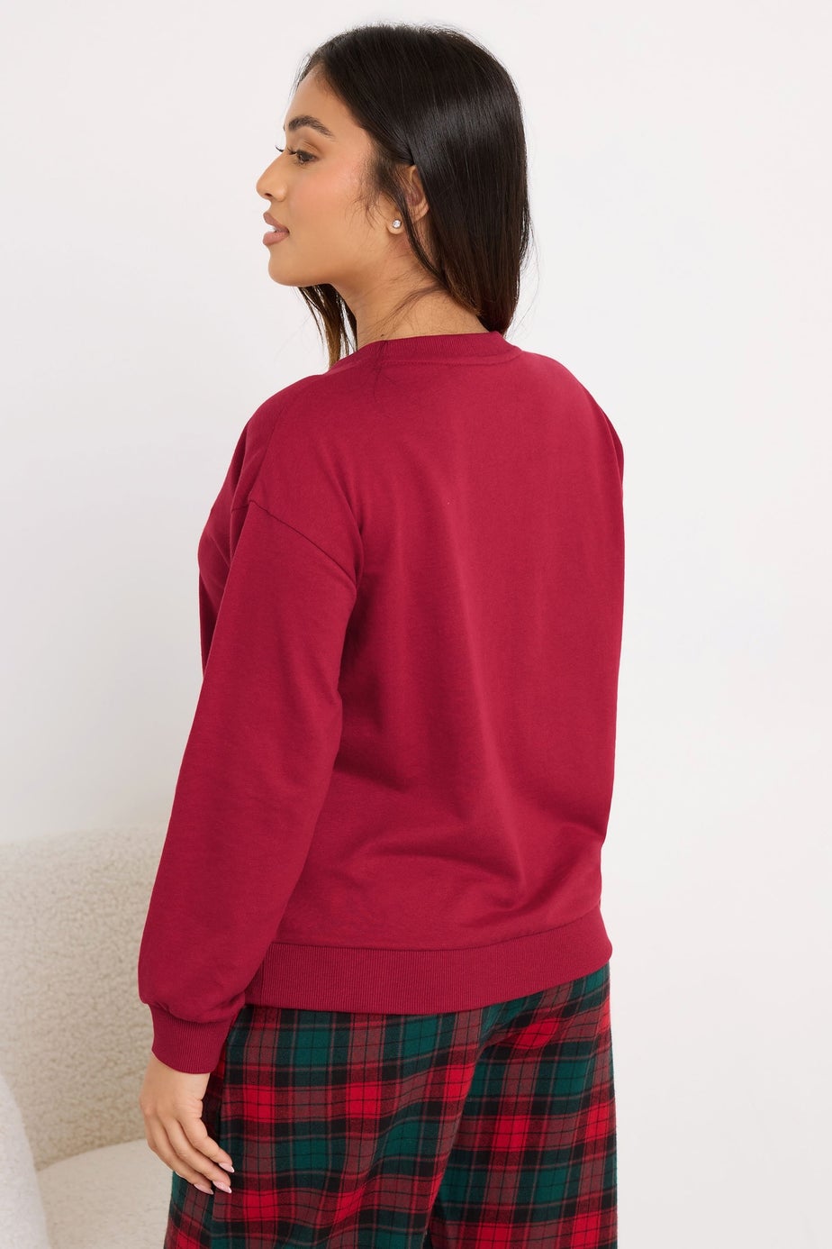 PixieGirl Petite Red 'Sunday Dreaming' Slogan Lounge Top
