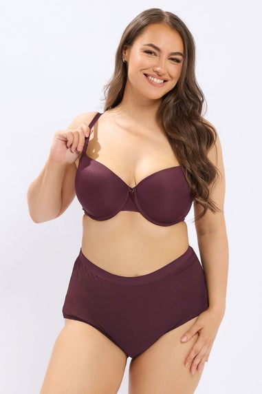 Yours 2 Pack Curve Navy Blue Floral Print T-Shirt Bras