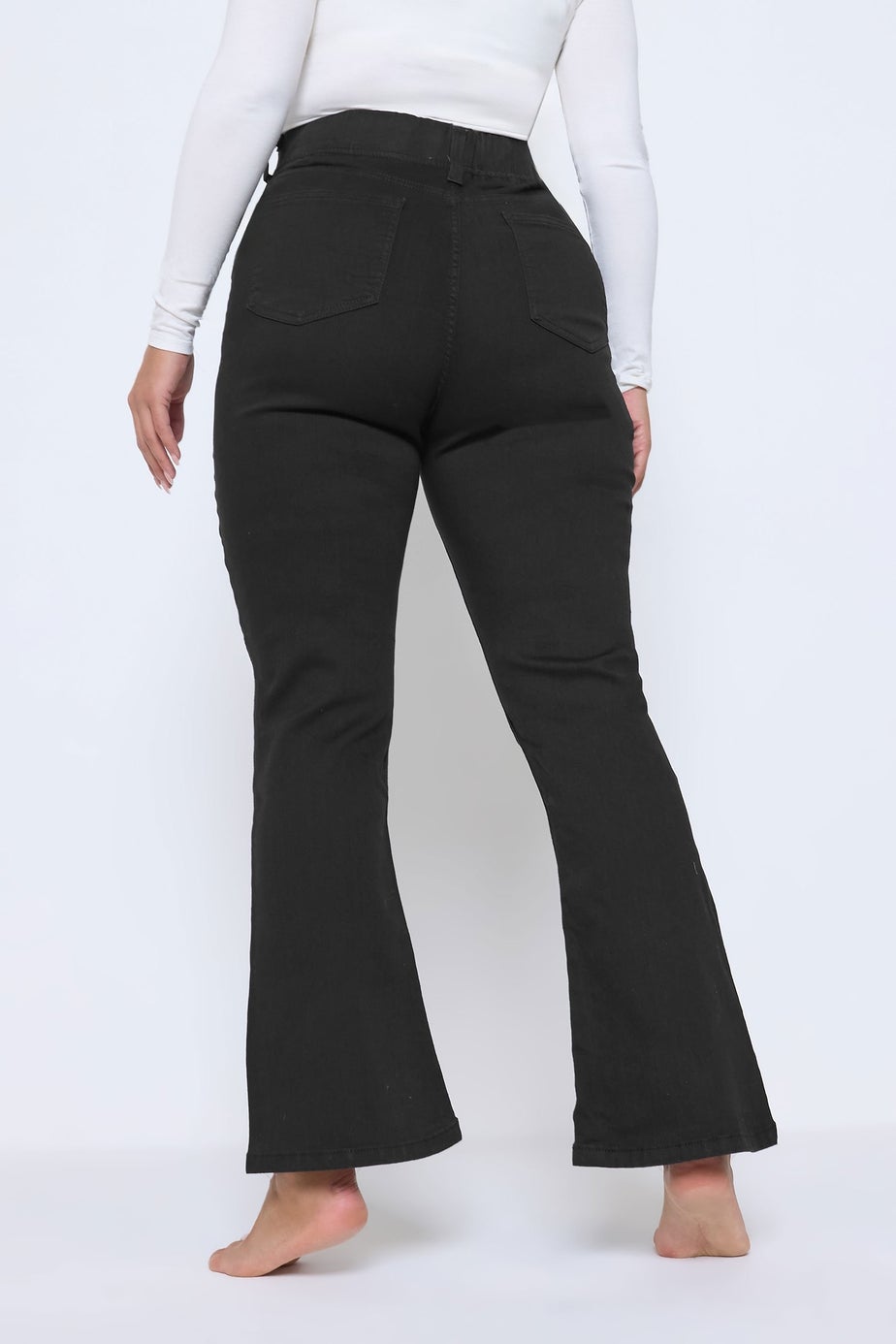 Yours Curve Black Bootcut Jeggings