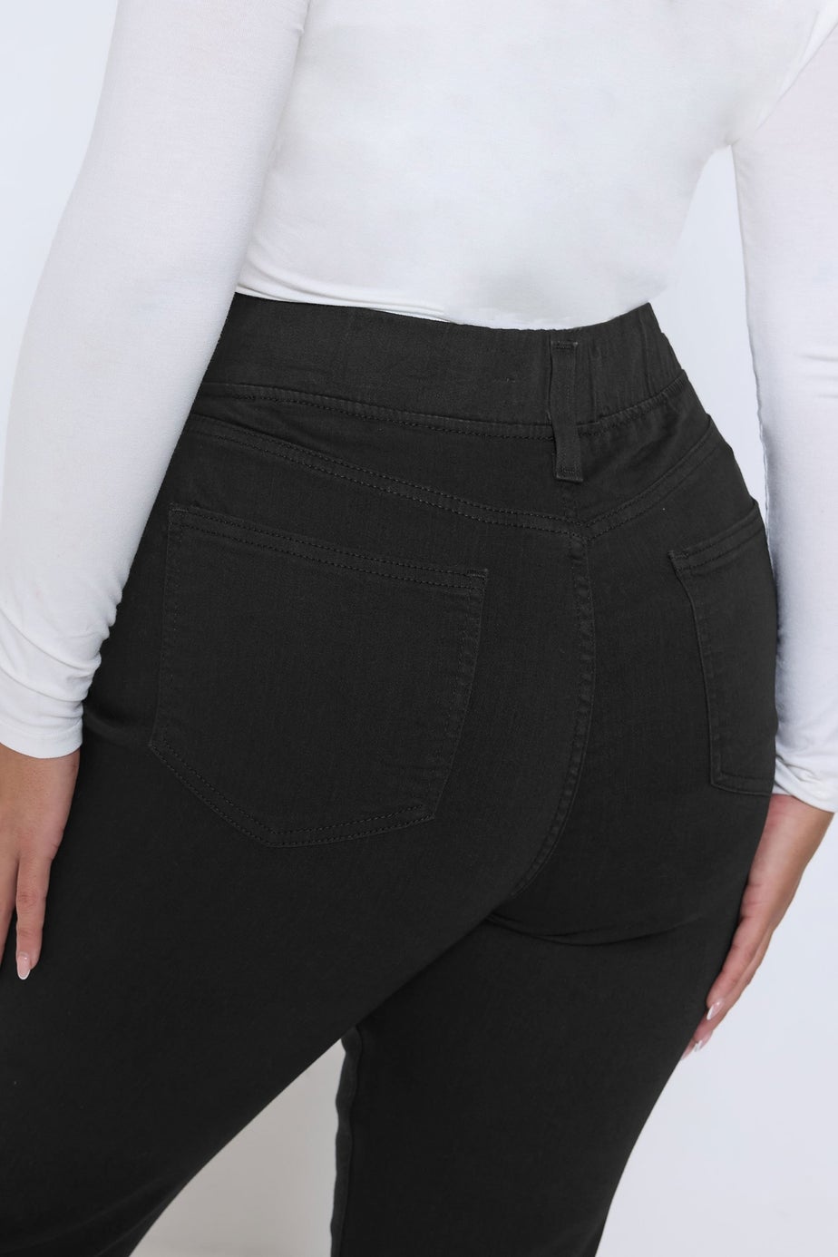 Yours Curve Black Bootcut Jeggings