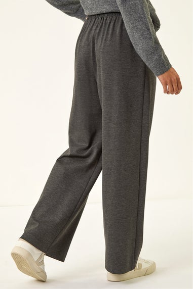 Roman Grey Petite Drawstring Ponte Trouser
