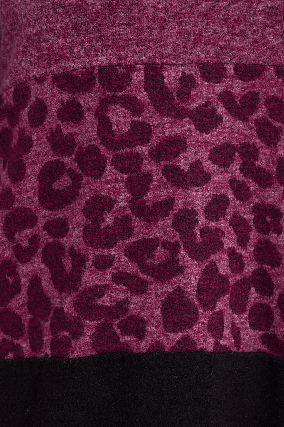 Yours Curve Pink Animal Print Colourblock Top