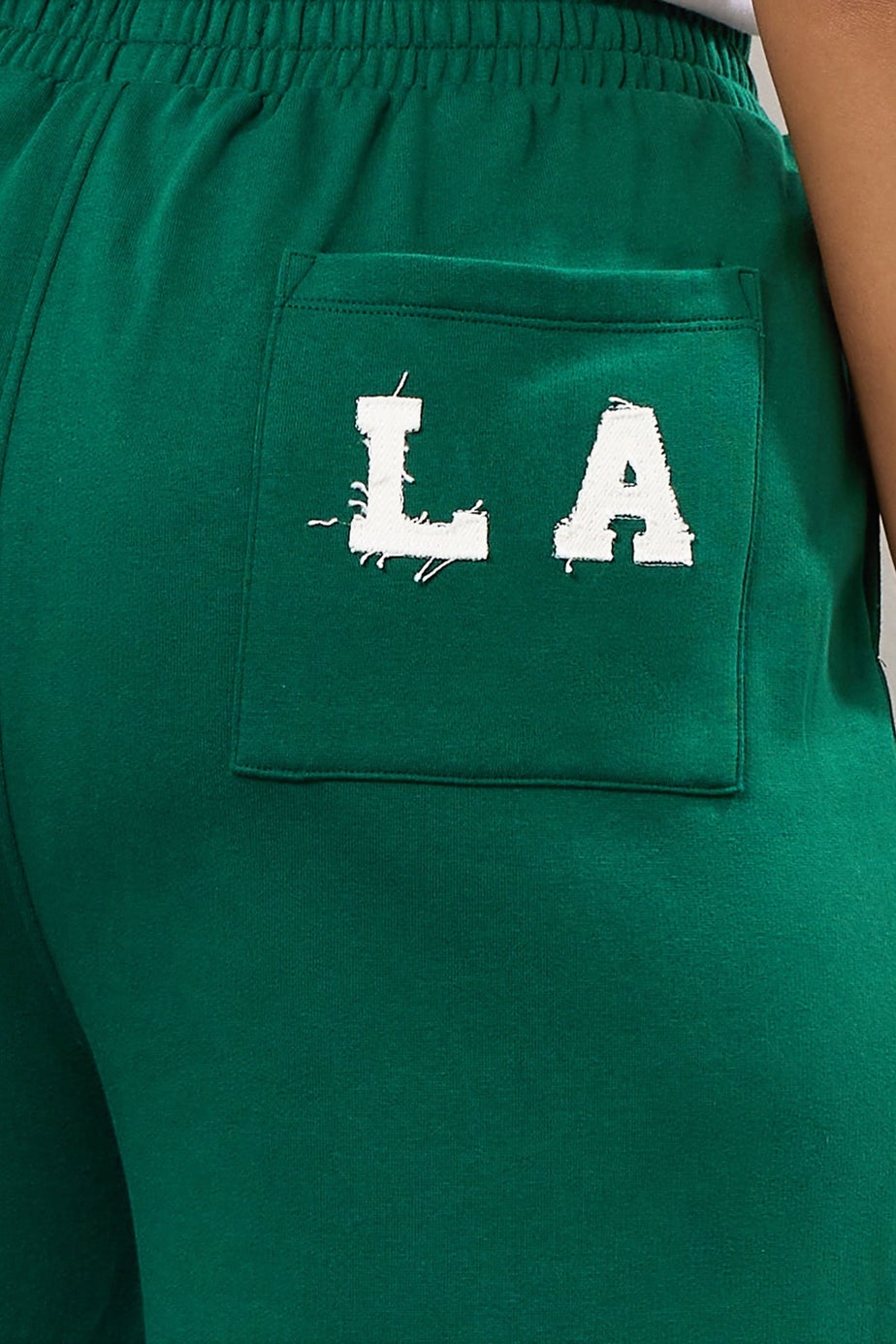 Yours Curve Green 'LA' Wide Leg Joggers