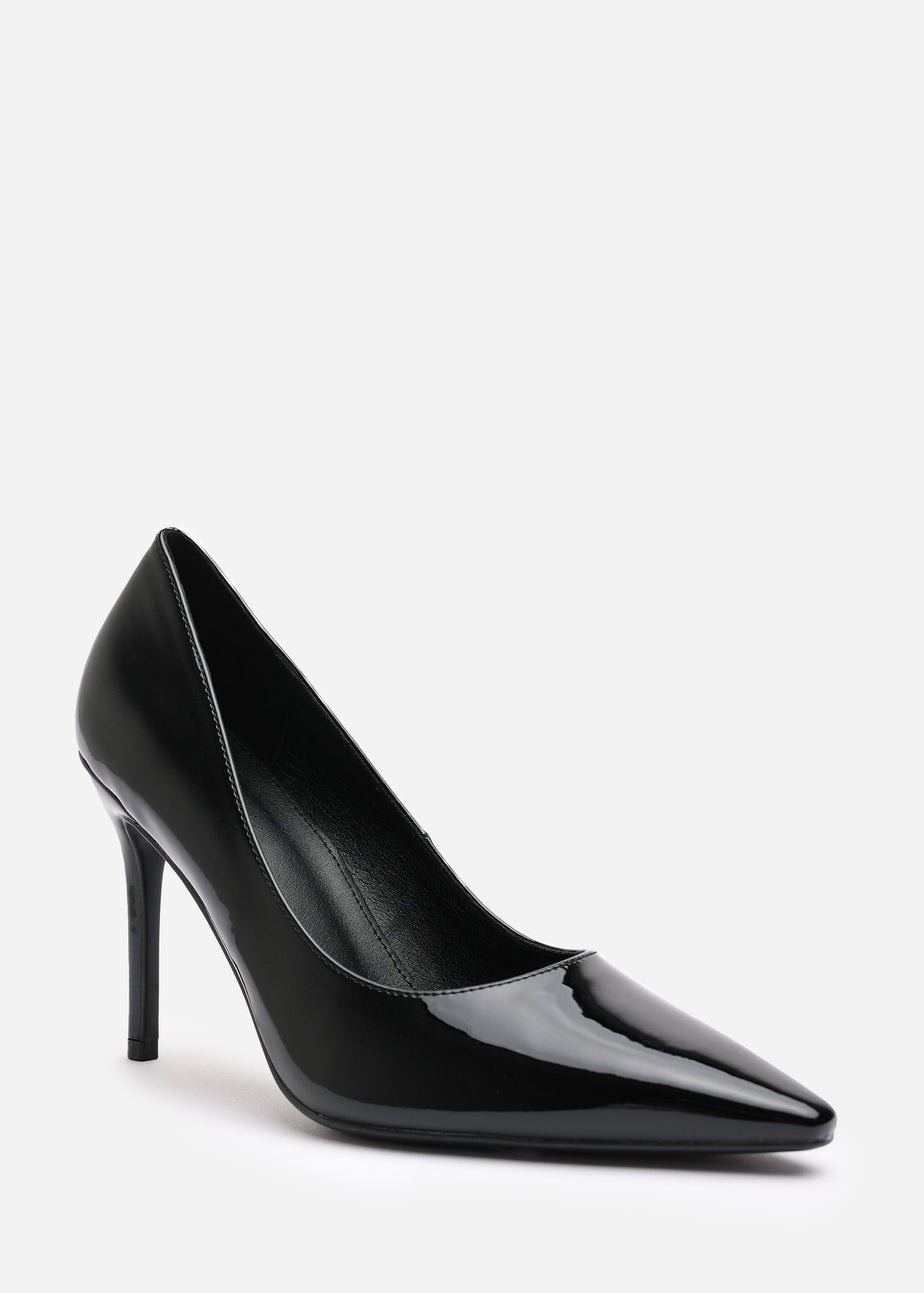 Where's That From Mireille Black Patent Stiletto Heels