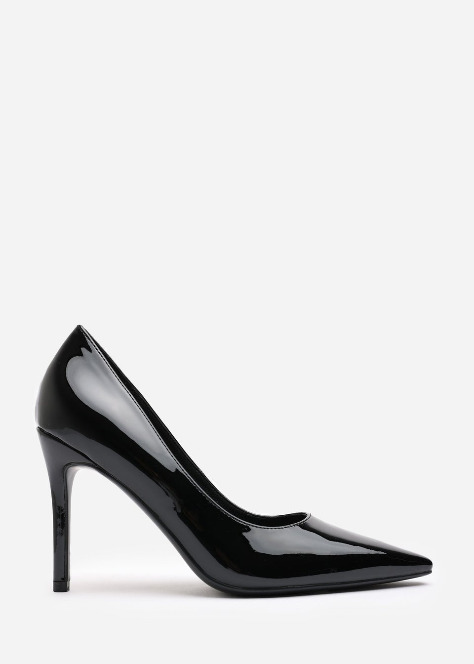 Where's That From Mireille Black Patent Stiletto Heels
