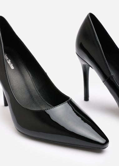 Where's That From Mireille Black Patent Stiletto Heels