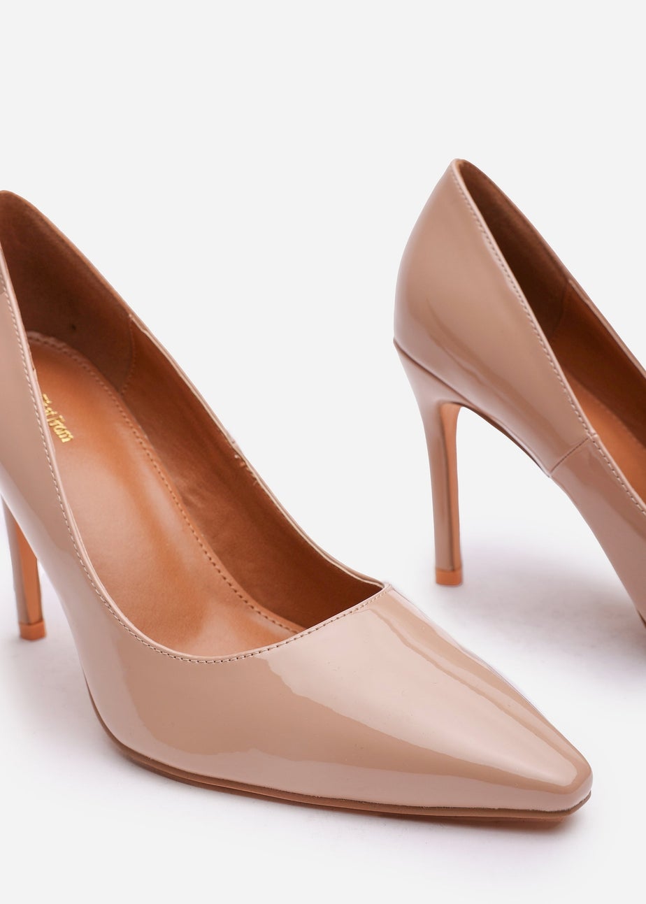 Where's That From Mireille Mocha Patent Stiletto Heels